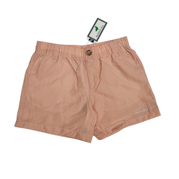 NWT Properly Tied Size 7 Mallard Short in Peach - Picture 1 of 4